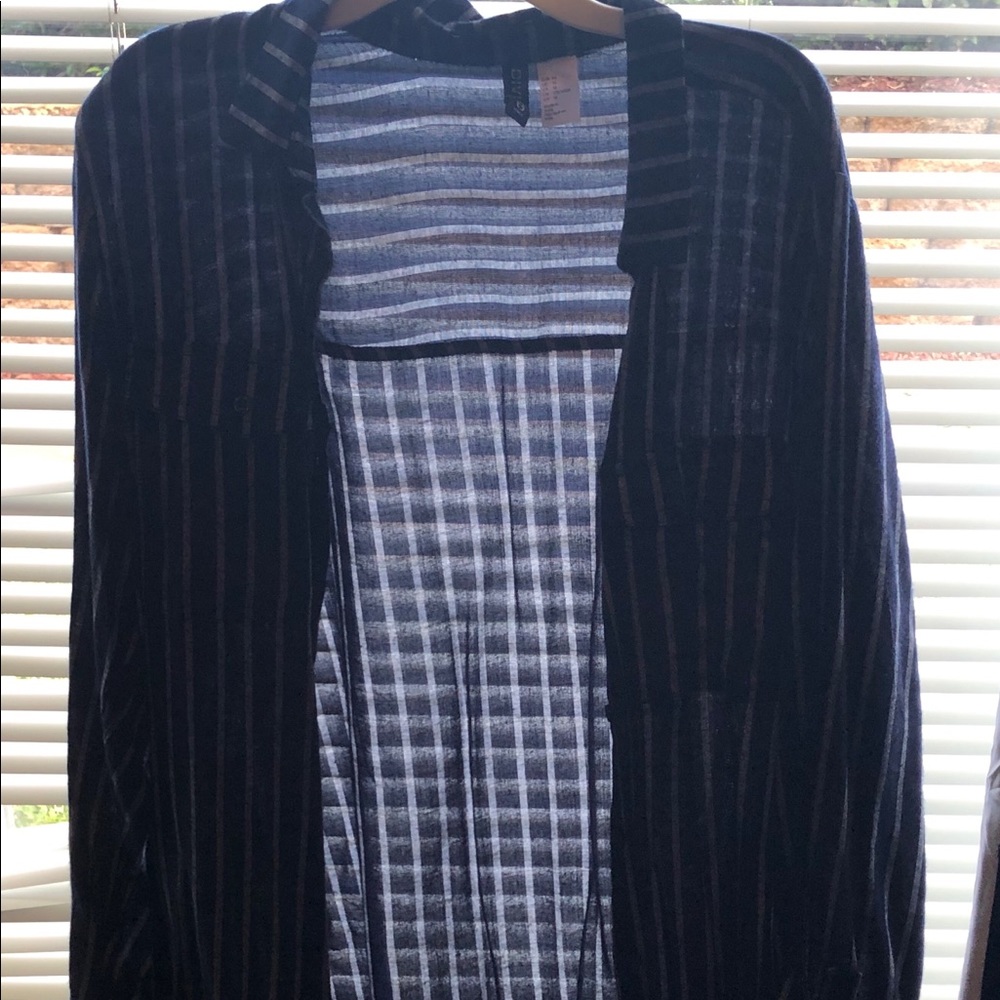 Striped Oversized Flannel from NYC